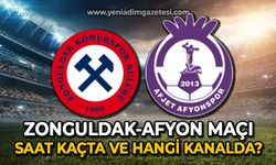 Zonguldak Kömürspor - HES İlaç Afyonspor maçı saat kaçta ve hangi kanalda?