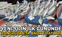 Zonguldak’ta yeni yılın ilk gününde güncel balık fiyatları