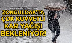 Zonguldak'ta kuvvetli kar yağışı bekleniyor!