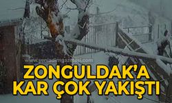 Zonguldak'a kar çok yakıştı