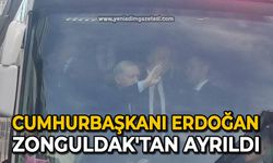 Cumhurbaşkanı Erdoğan Zonguldak'tan ayrıldı