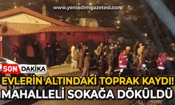 Zonguldak'ta evlerin altı göçüyor: Mahalleliler sokağa döküldü!