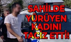 Zonguldak'ta sahilde yürüyen kadını taciz etti: Suçu kadının üstüne attı!