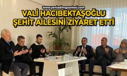 Vali Osman Hacıbektaşoğlu şehit ailesinin acısını paylaştı