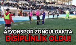 Afyonspor Zonguldak'ta disiplinlik oldu!