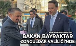 Enerji Bakanı Alparslan Bayraktar Zonguldak Valiliği'nde