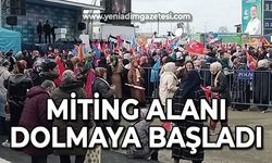 Zonguldak Cumhurbaşkanı Erdoğan'ı bekliyor: Miting alanı dolmaya başladı