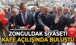 Zonguldak siyaseti kafe açılışında buluştu