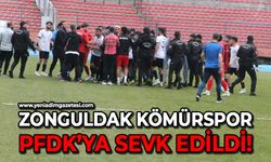 Vanspor maçının ardından Zonguldak Kömürspor PFDK'ya sevk edildi!