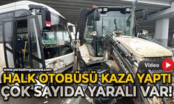 Halk otobüsü kaza yaptı: Çok sayıda kişi yaralandı!
