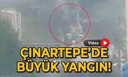 Çınartepe'de büyük yangın!