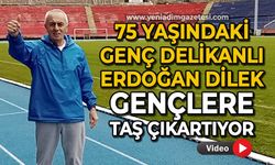 75 yaşındaki genç delikanlı Erdoğan Dilek gençlere taş çıkartıyor!