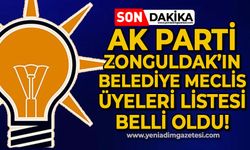 AK Parti'nin belediye meclis üyeleri listesi belli oldu!