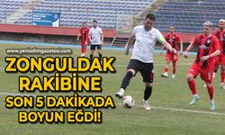 Zonguldak Kömürspor rakibine son 4 dakikada boyun eğdi