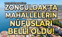 Zonguldak'ta mahalle nüfüsları belli oldu: İşte en kalabalık mahalle!