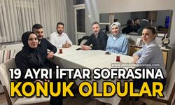 19 ayrı iftar sofrasına konuk oldular 1900 evin kapısını çaldılar