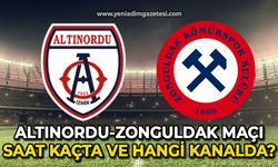 Altınordu - Zonguldak Kömürspor maçı saat kaçta ve hangi kanalda?