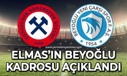 Zonguldak Kömürspor'un Beyoğlu maçı öncesi kadrosu belli oldu