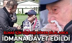 Zonguldak Kömürspor için gözyaşı döken Bilal amca idmana davet edildi