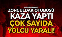 Zonguldak otobüsü kaza yaptı: Çok sayıda yaralı var!