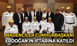 Madenciler Erdoğan ile birlikte iftar yaptılar