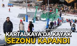 Kartalkaya'da kayak sezonu kapandı: Son günde kayağın tadını çıkardılar