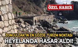 Zonguldak’ın en gözde turizm noktası heyelanda hasar aldı!