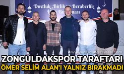 Zonguldakspor taraftarı Ömer Selim Alan'ı yalnız bırakmadı