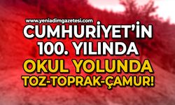 Cumhuriyet'in 100. yılında rezalet: Çocuklar, çamurdan okula gidemiyor!