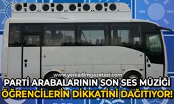 Parti arabalarının son ses müziği öğrencilerin dikkatini dağıtıyor: Yetkililere çağrı!