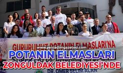 Potanın Elmasları Zonguldak Belediyesi'nde: Şampiyonlara görkemli karşılama