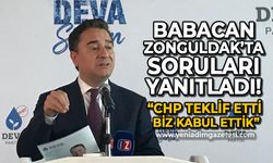 Ali Babacan Zonguldak'ta soruları yanıtladı: CHP teklif etti, biz kabul ettik!