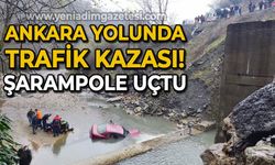 Zonguldak-Ankara yolunda trafik kazası şarampole uçtu!