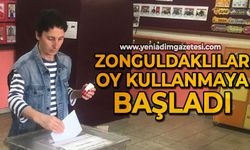 Seçimler başladı: Zonguldaklılar oy kullanıyor