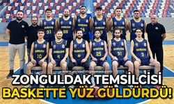 Zonguldak temsilcisi baskette yüz güldürdü!