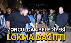 Zonguldak belediyesi lokma dağıttı