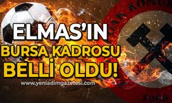 Zonguldak Kömürspor-Bursaspor maçının 11'leri belli oldu