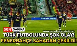 Türk futbolunda şok olay: Fenerbahçe sahadan çekildi!