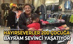 Hayırseverler 200 çocuğa bayram sevinci yaşatıyor