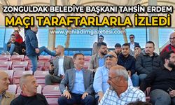 Zonguldak Belediye Başkanı Tahsin Erdem, Zonguldak Kömürspor maçını izledi