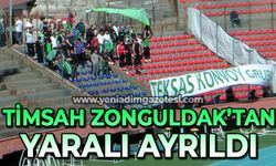 Timsah Zonguldak'tan yaralı ayrıldı