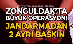 Zonguldak'ta büyük operasyon: Jandarmadan 2 ayrı baskın!