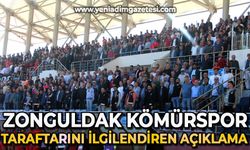 Zonguldak Kömürspor taraftarlarını ilgilendiren açıklama