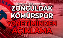 Zonguldak Kömürspor yönetiminden Bursaspor maçı öncesi açıklama
