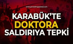 Karabük’te doktora saldırıya tepki