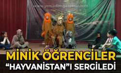 Minik öğrenciler "Hayvanistan"ı sergiledi