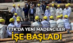 TTK'da yeni madenciler işe başladı