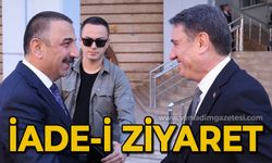 Vali Osman Hacıbektaşoğlu'ndan Zonguldak Belediye Başkanı Tahsin Erdem'e ziyaret