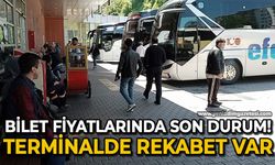 Bilet fiyatlarında son durum: Terminalde rekabet var!