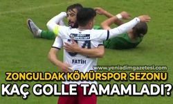 Zonguldak Kömürspor sezonu kaç golle tamamladı?